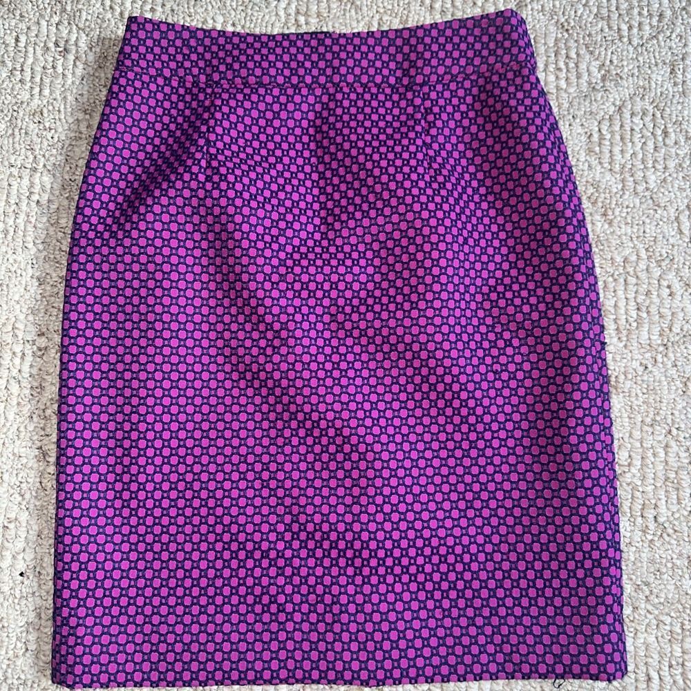 Womens Banana Republic Pencil Skirt Size 2 Lined Office - Purple/pink EUC